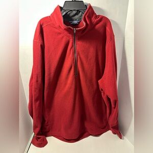 Lands’ End fleece quarter zip pullover XL